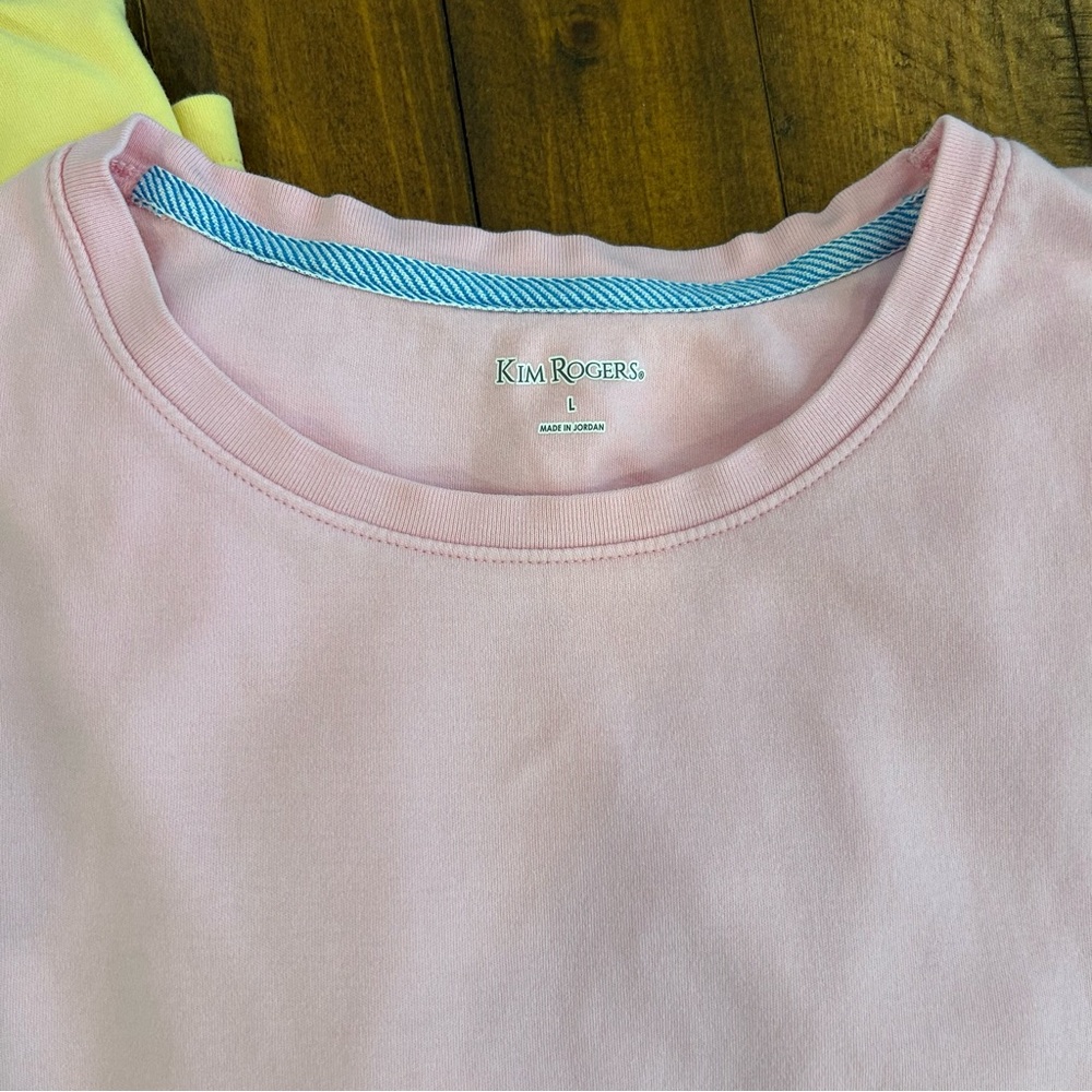 Kim Rogers | Yellow and Pink Pima Cotton T-Shirts - Picture 4 of 6